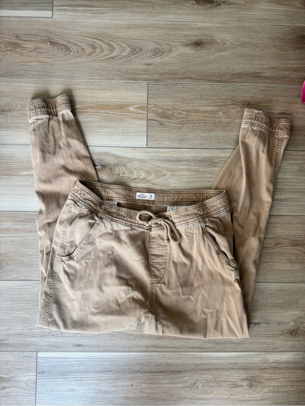Hollister Tan Khaki Jogger Pants